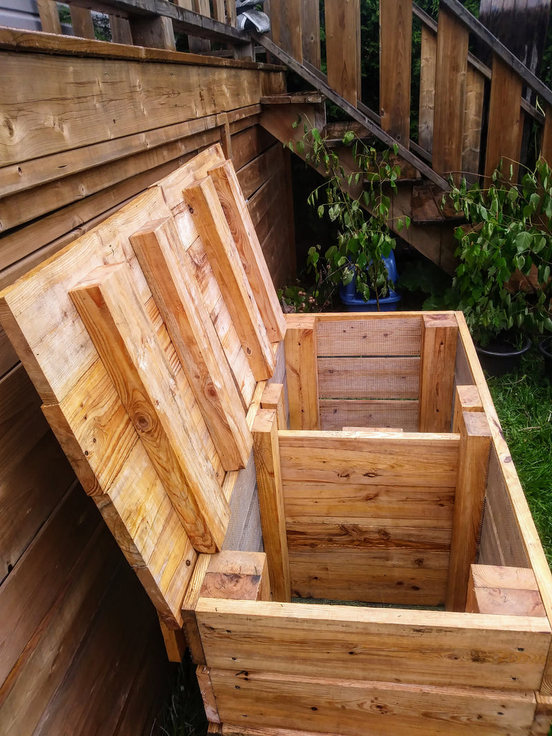 Chargez l'image dans la visionneuse de la galerie, Composteur domestique DOUBLE en bois