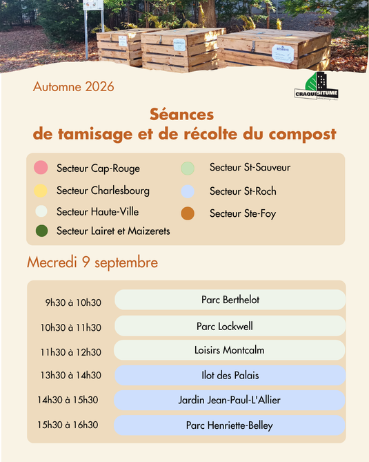Venez récolter du compost avec nous!