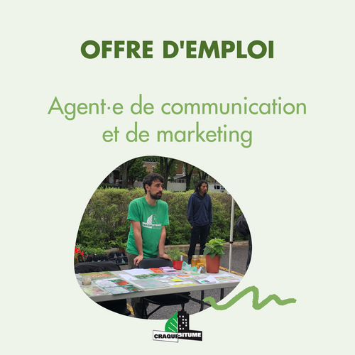 Agent·e de communication et de marketing (emploi d'été )