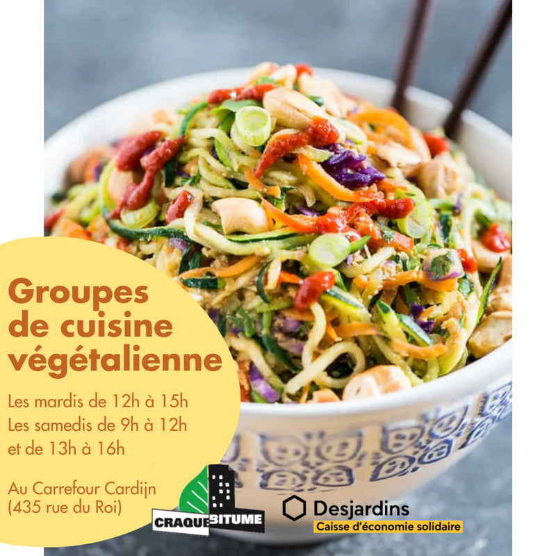 Chargez l&#39;image dans la visionneuse de la galerie, Groupe de cuisine végétalienne : édition du samedi 4 mai de 9h. à 12h.
