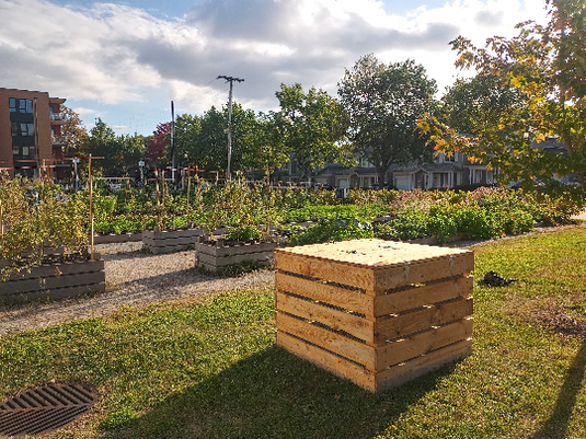 Compost au jardin