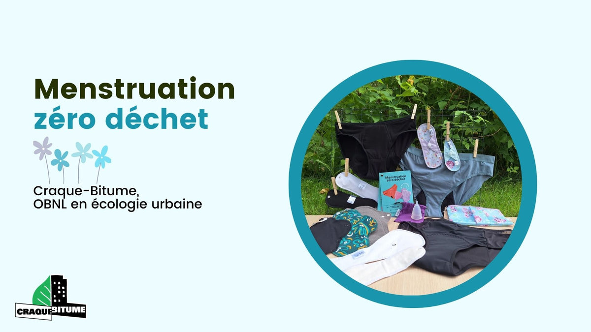 Menstruations zéro déchet - En présentiel (Gratuit pour OBNL ou institution)