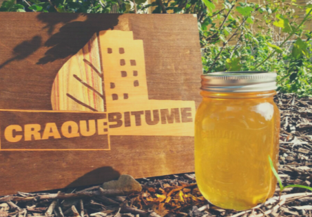 Miel brut (non pasteurisé) de notre jardin collectif